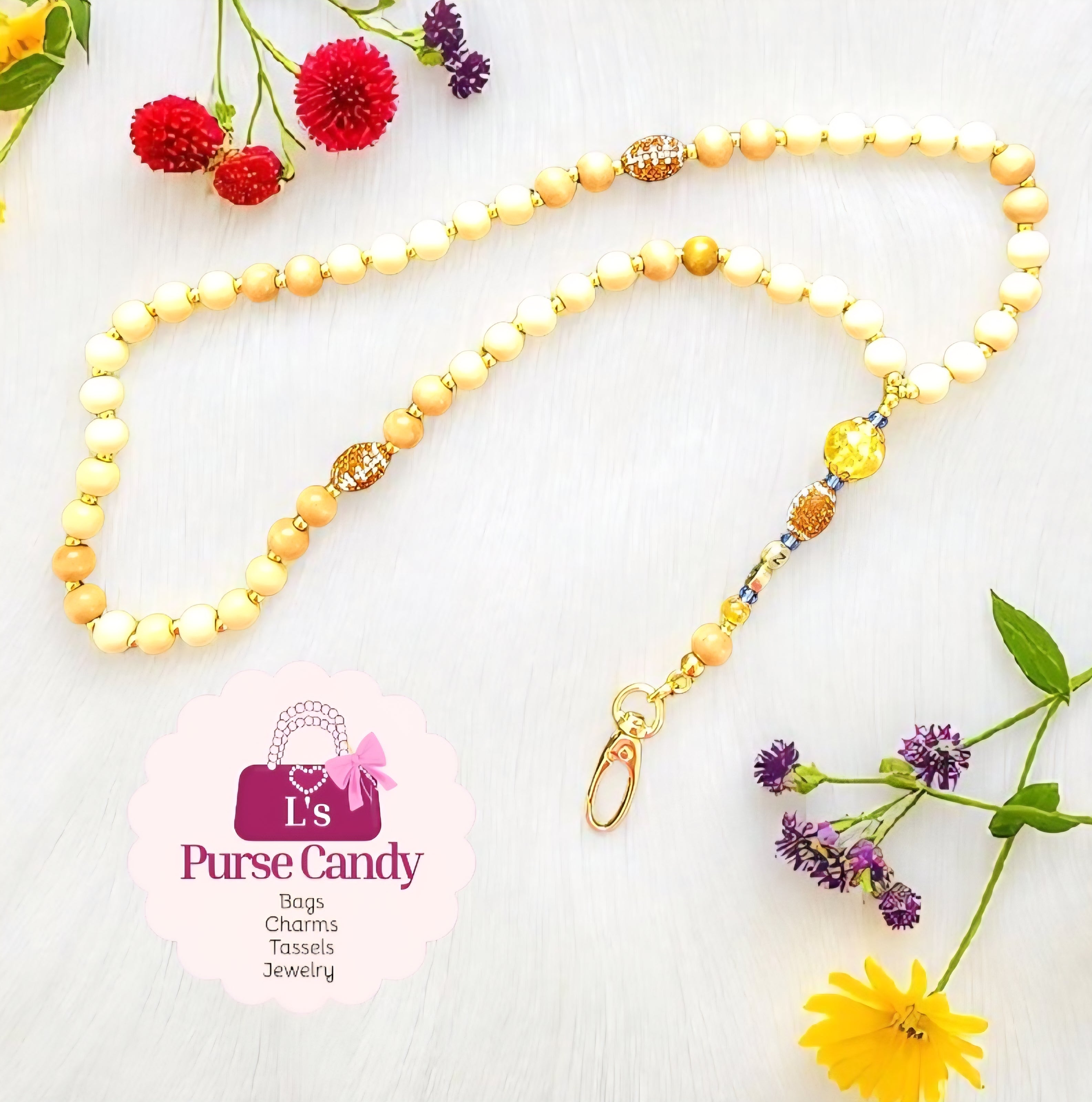 Bling Football Stretchy Lanyard