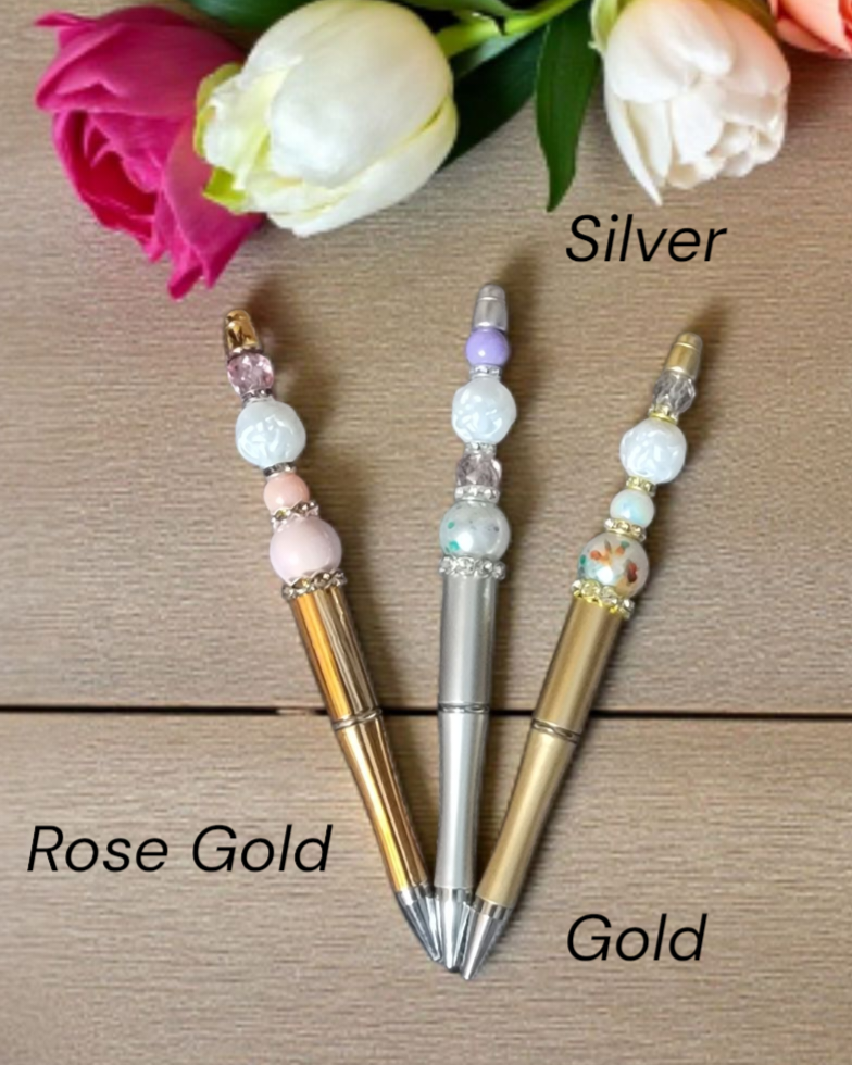 Rosette Beaded Pen