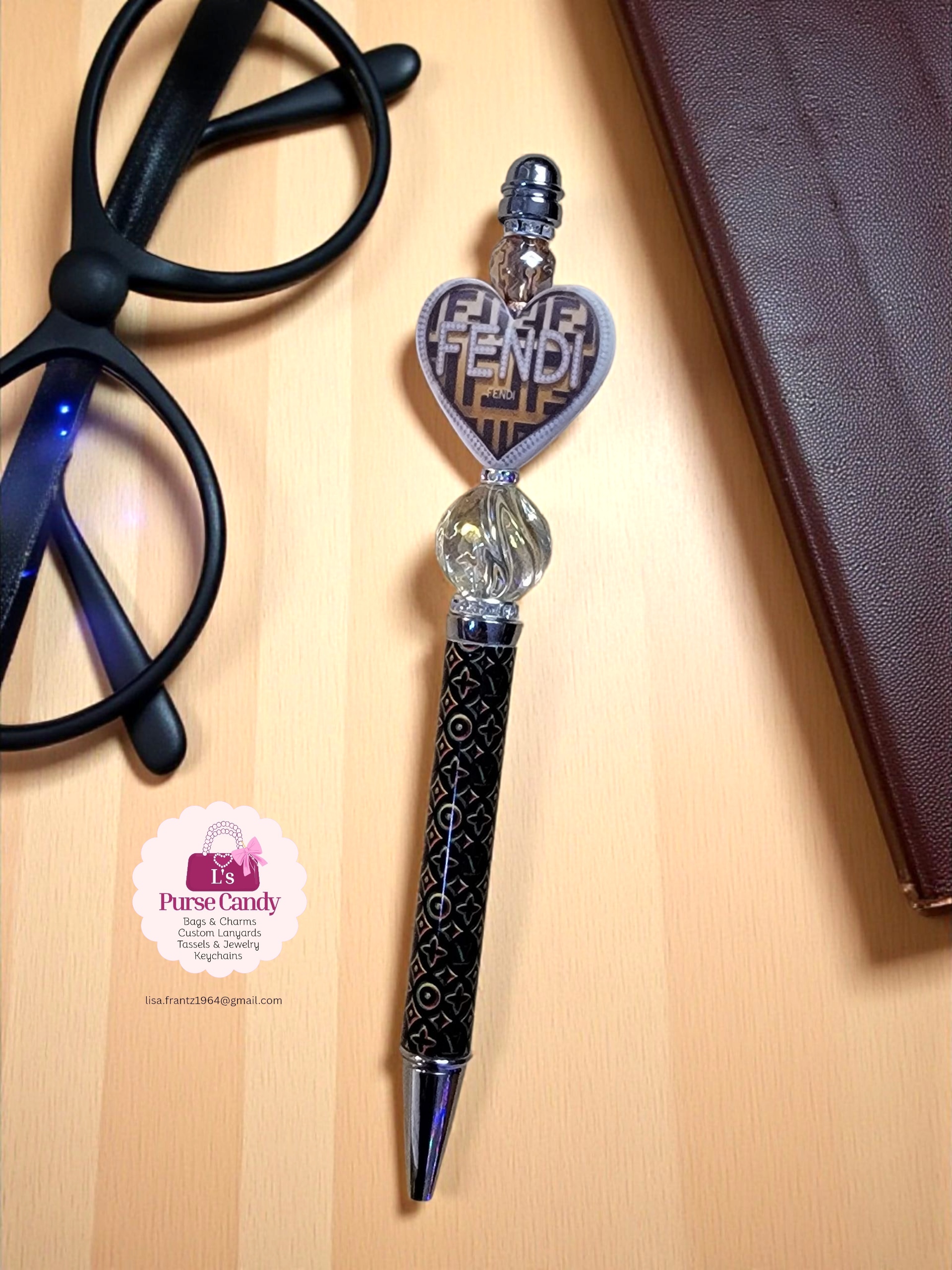 FENDI Designer Beaded Pen