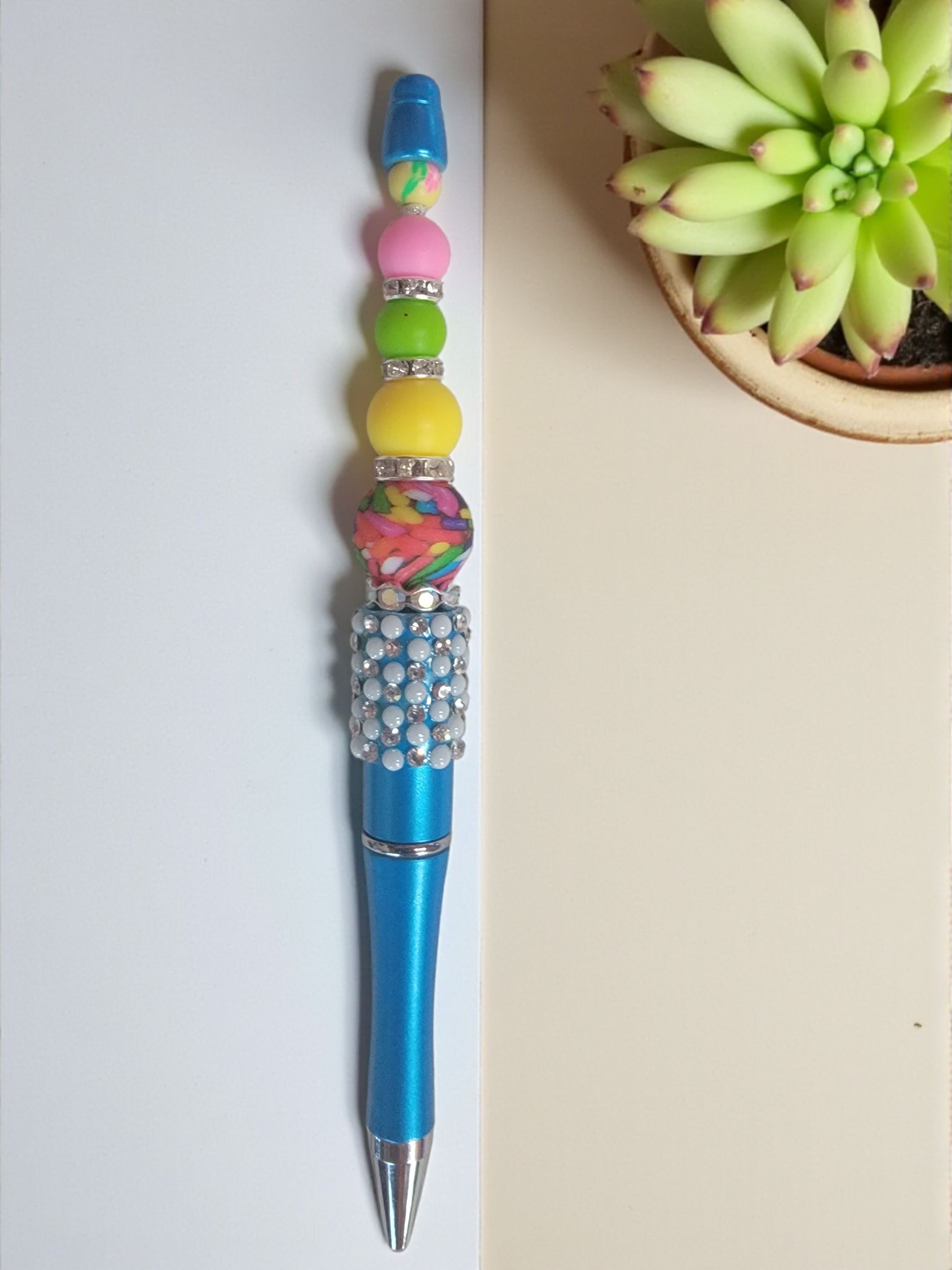 Pearl Wrapped Beaded Pens